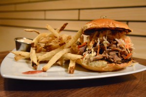 Flight Pulled Duck Sandwich